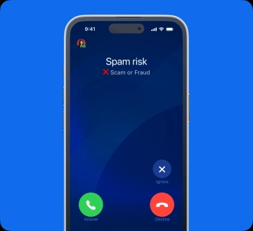 Reduce scam risks with caller ID image