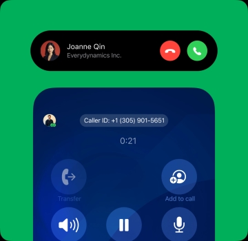 Display caller ID for incoming calls image