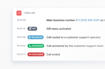 Detailed Call Timelines for Better Visibility image