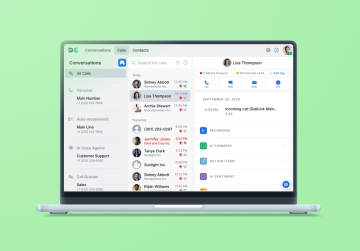 Display DialLink app in browser