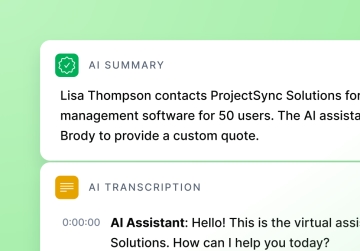 Get actionable notes from every call images