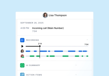 Capture calls for quality and compliance image