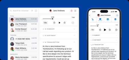 Stay flexible by managing voicemails across all devices
