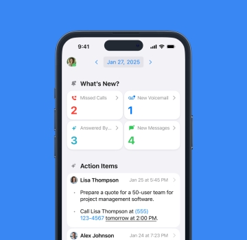 Act faster with AI-captured action items
