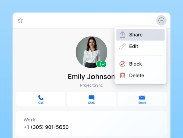 Share contacts instantly with your team image