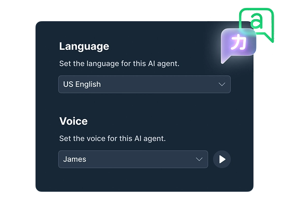 Set the language for this AI agent