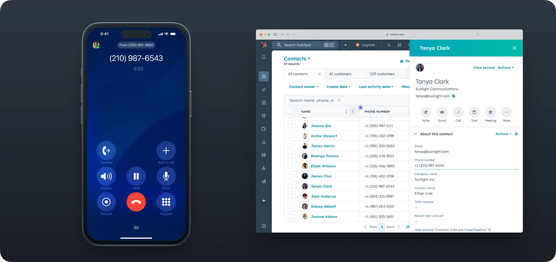 The settings connecting AI agents to CRMs