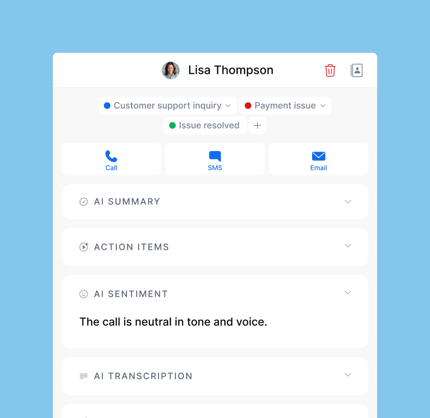 Understand customer sentiment in every interaction
