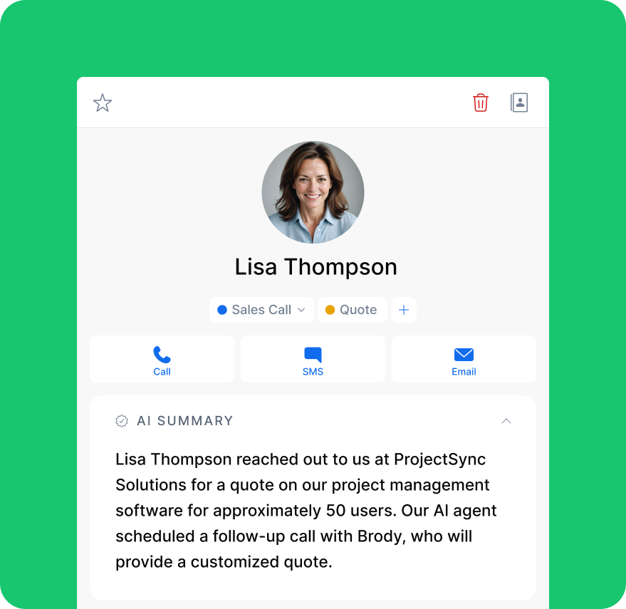 Never miss the key details with AI call summaries