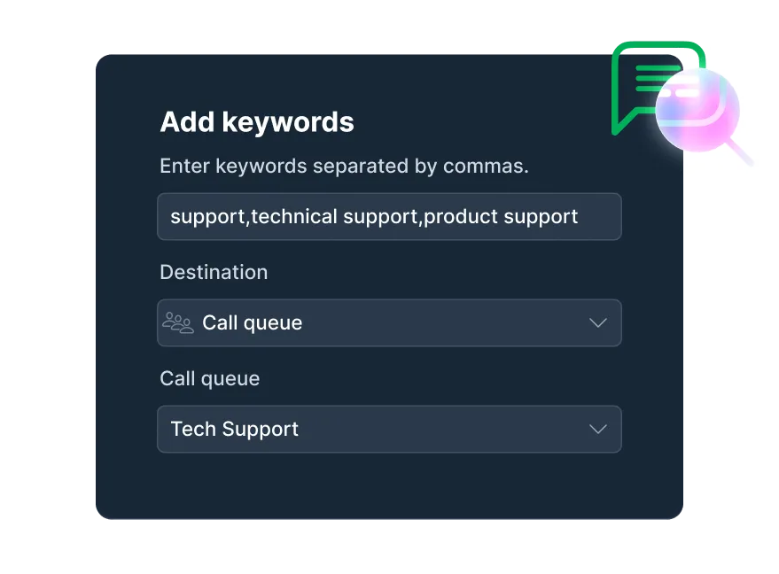 Make call routing more precise image