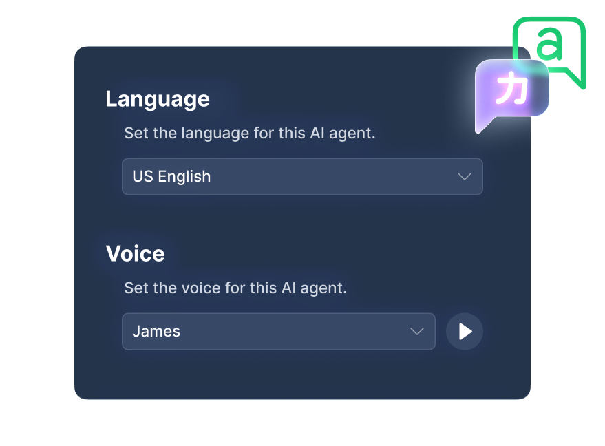 Set the language for this AI agent