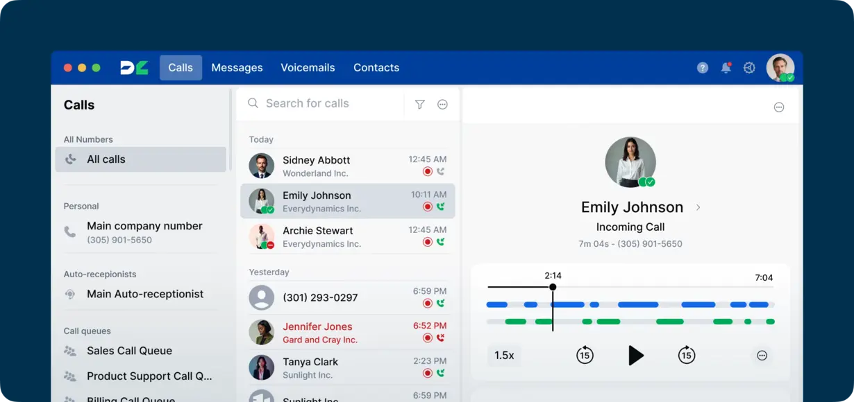 Never miss call details image