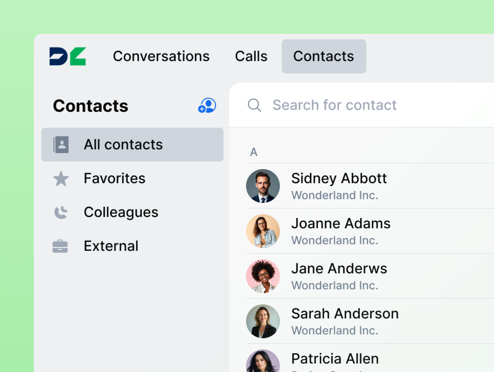 Find the right contact in seconds image