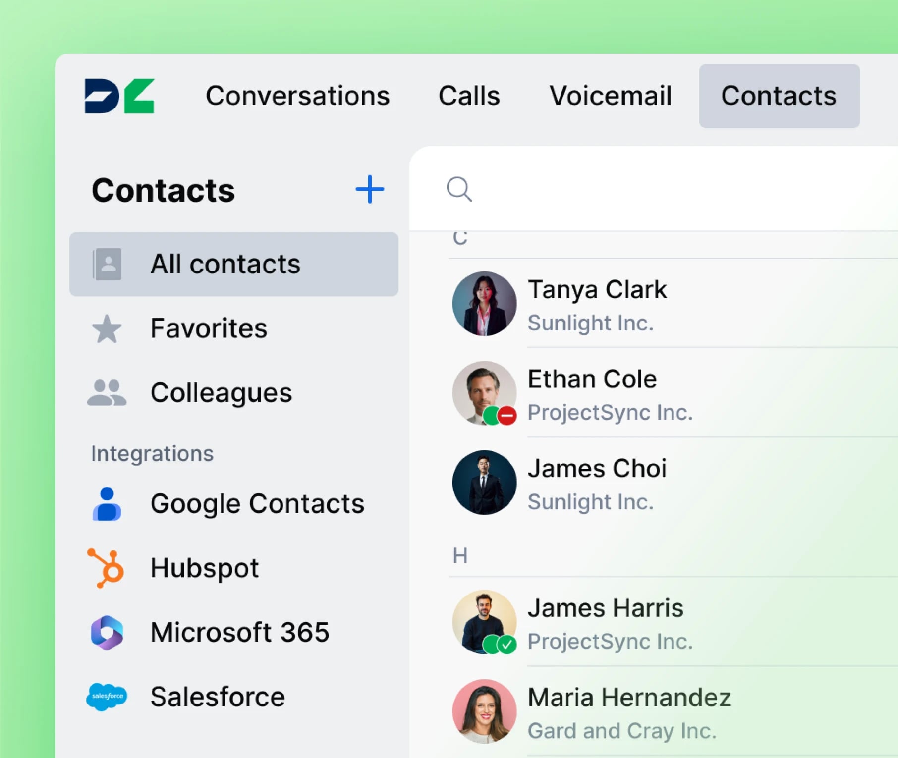 Find the right contact in seconds image