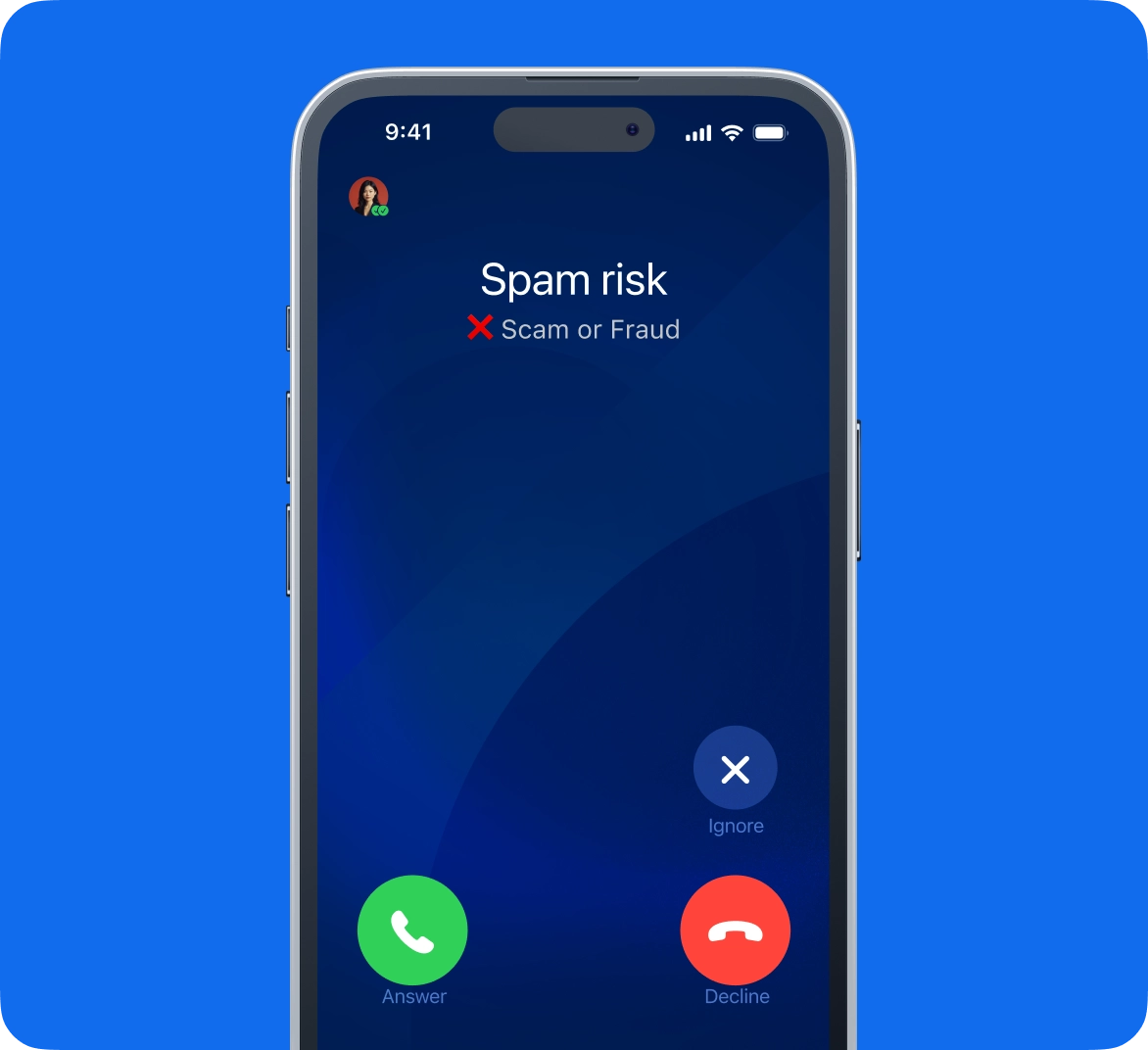 Reduce scam risks with caller ID image