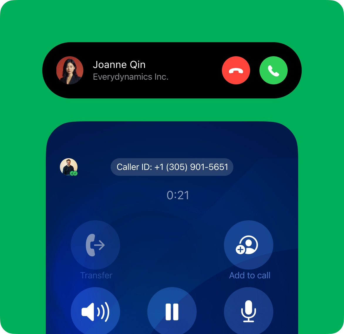 Display caller ID for incoming calls image