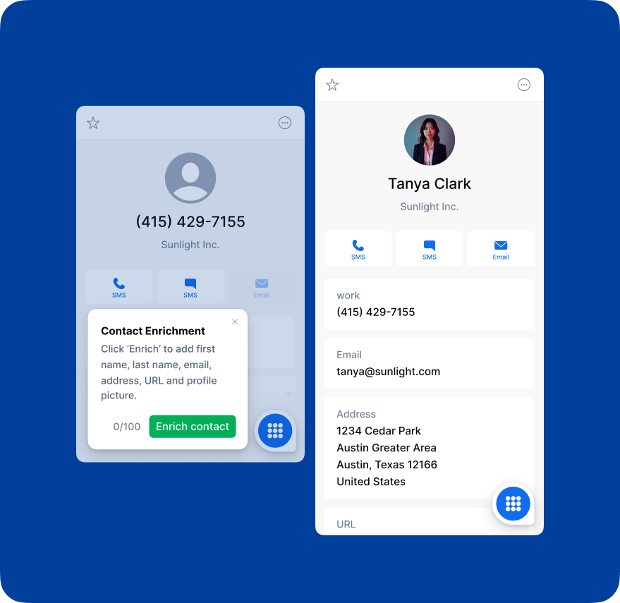 Enriched customer details