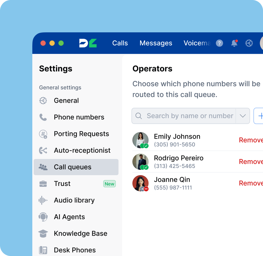 Scalable call queue management for growing businesses