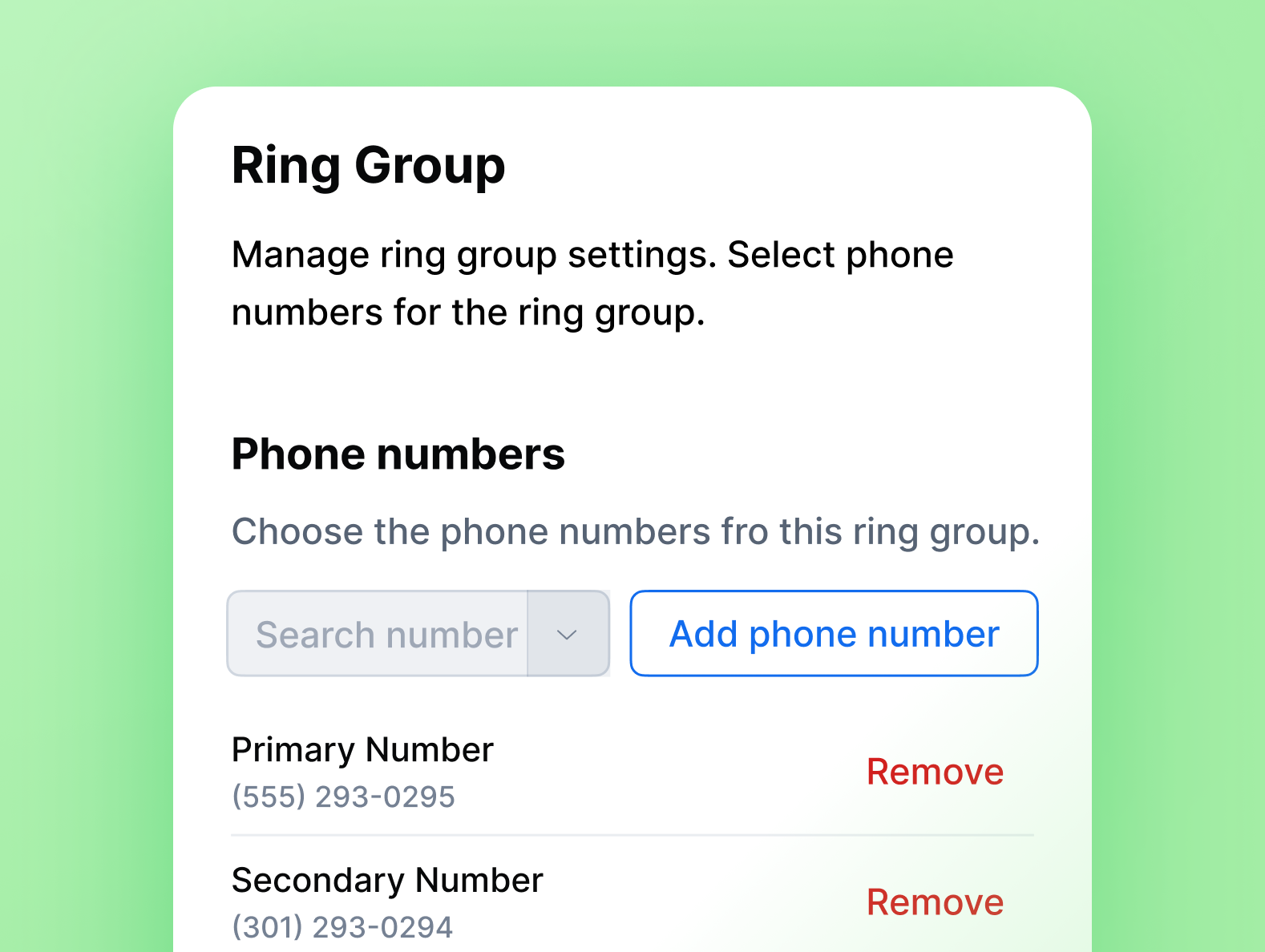 Ring groups image