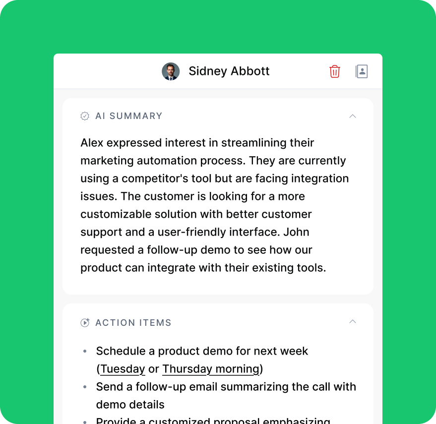 AI outbound call management