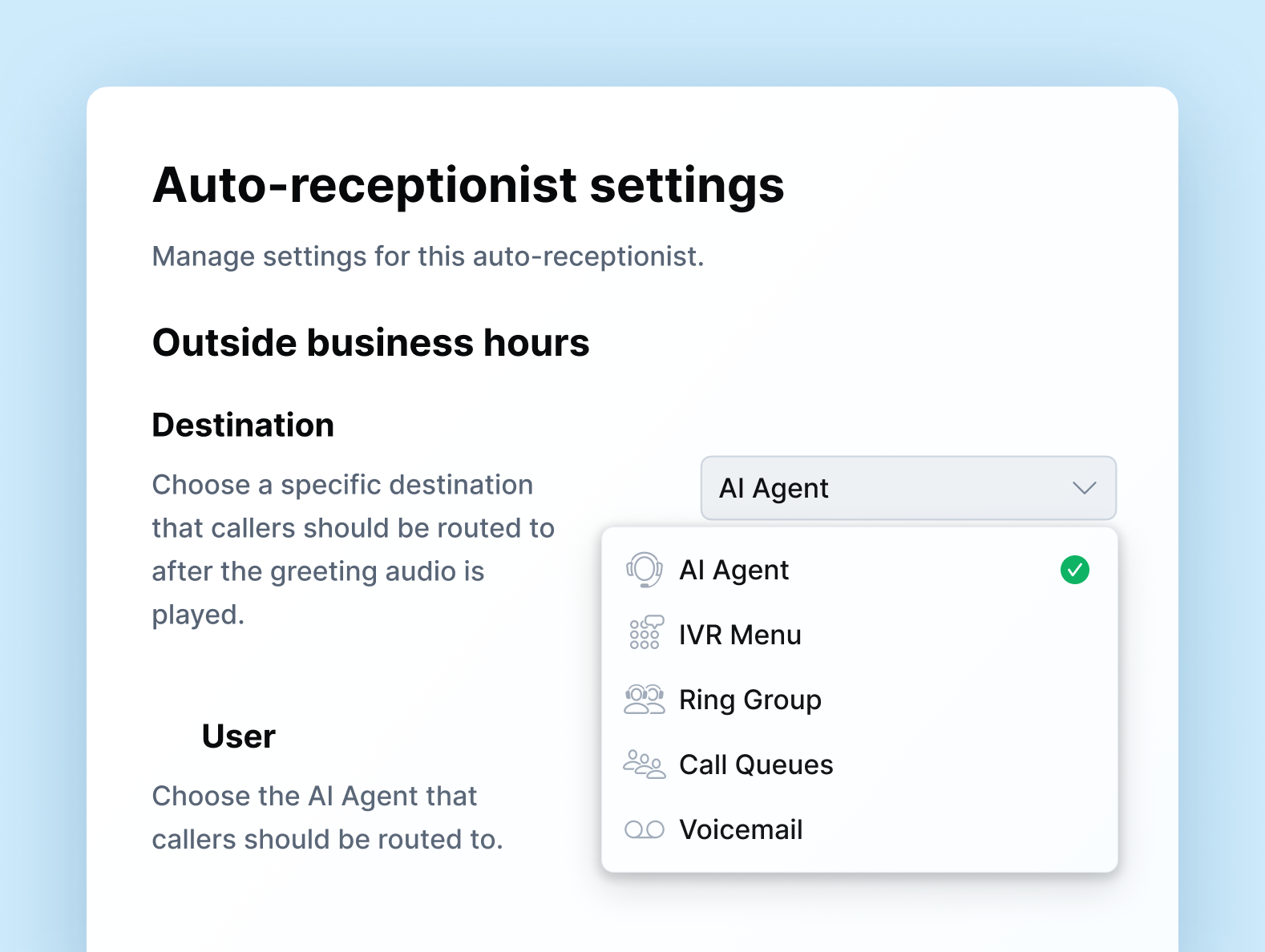 Route calls to the right agent or property image