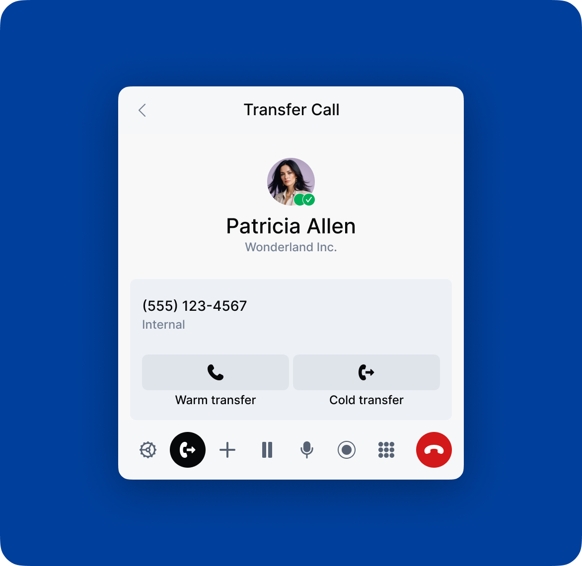 Call transfer options