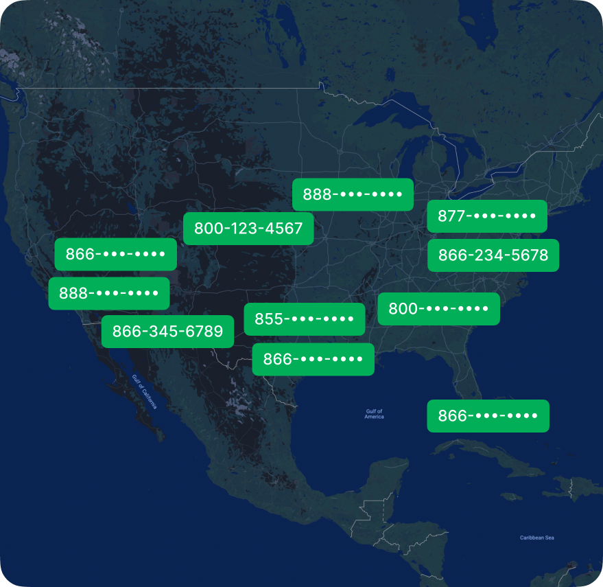 Nationwide presence with toll-free number