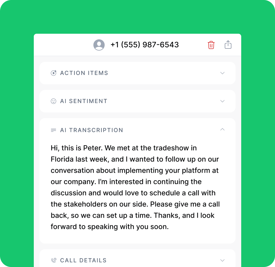 Save time with highly accurate transcriptions
