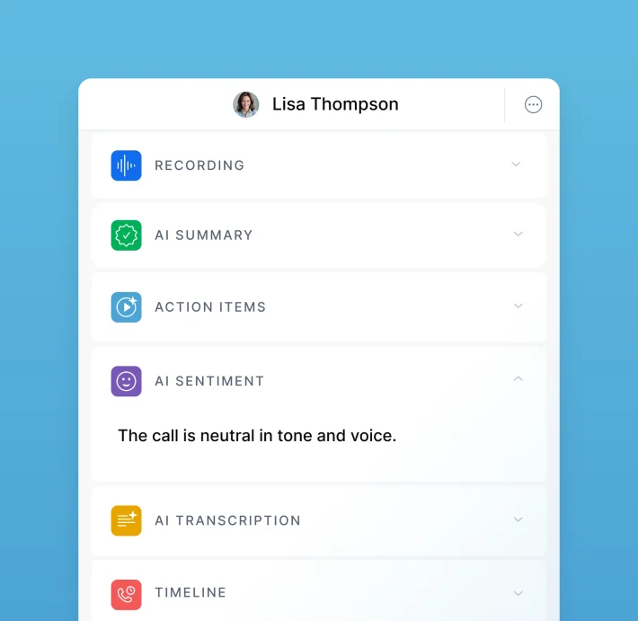 Understand customer satisfaction on every call image