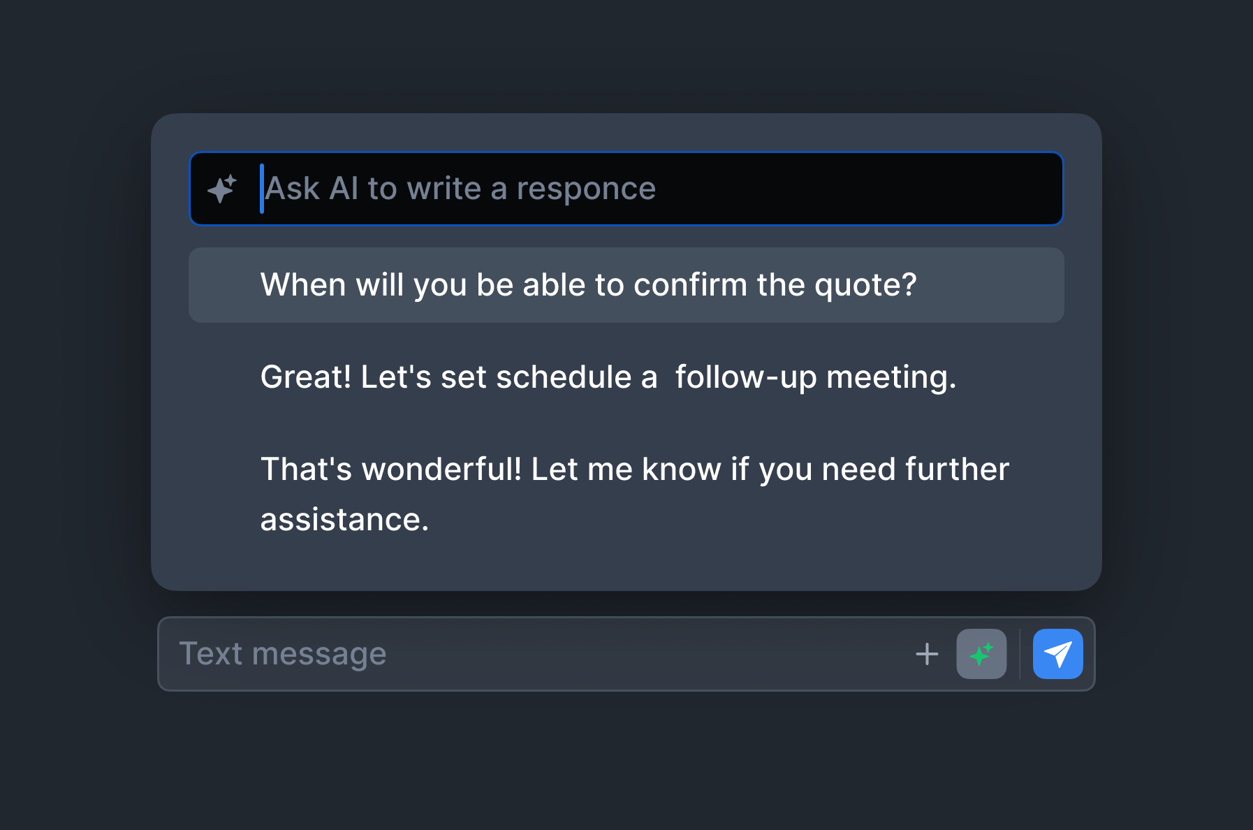 AI-Suggested Replies for Faster Responses image