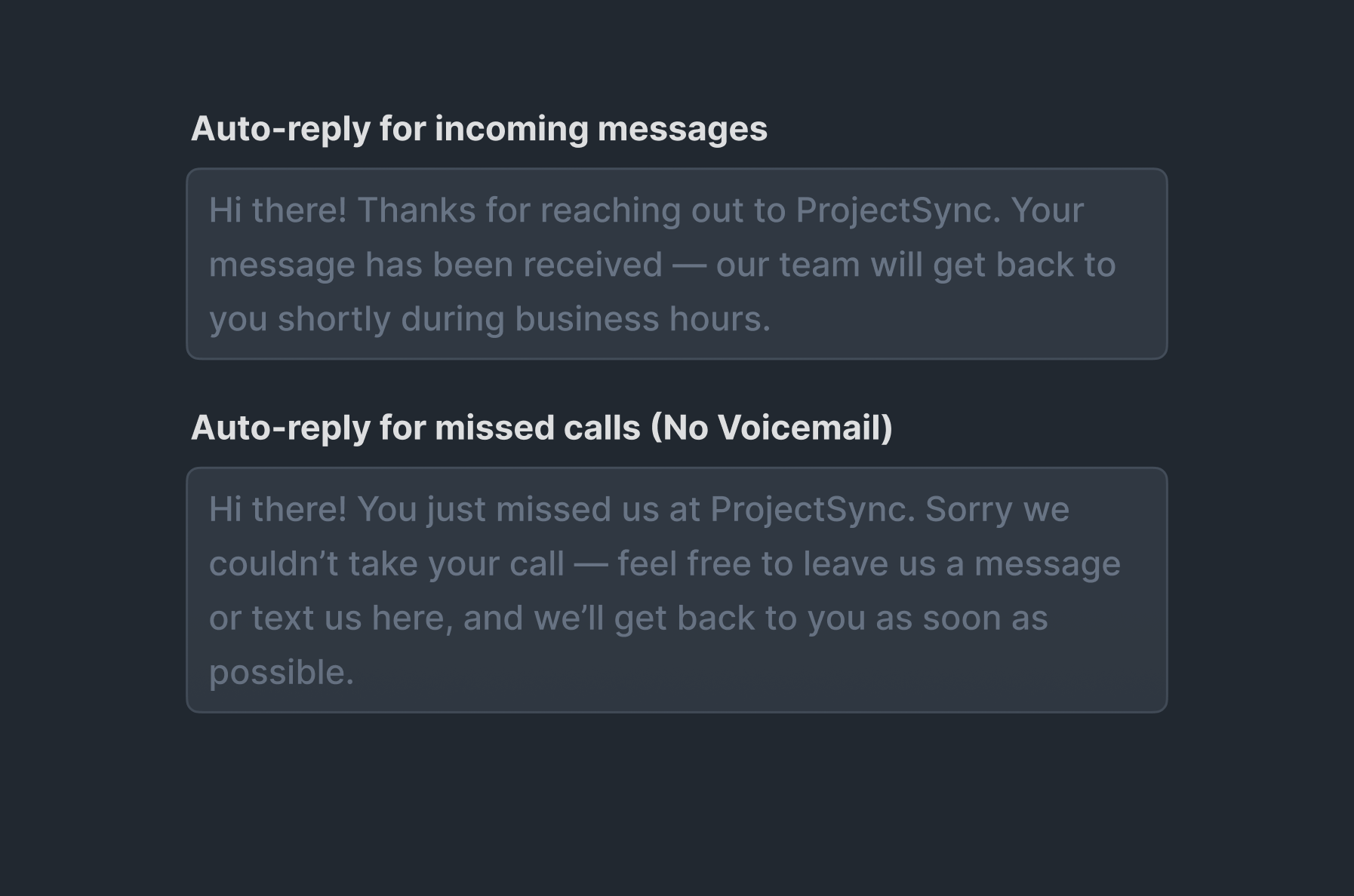 Automatic Replies for Every Message image