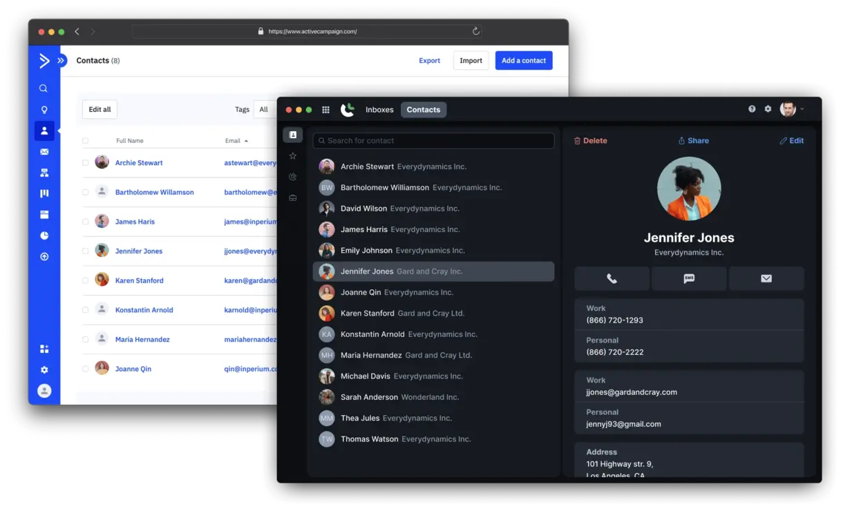 ActiveCampaign integration in DialLink Integration Marketplace image