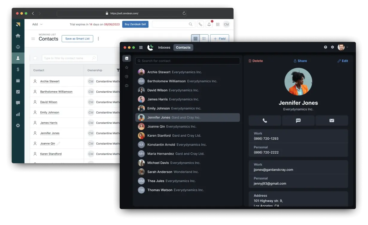 Zendesk integration for DialLink