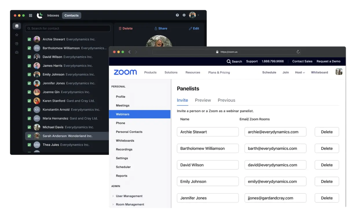 Zoom integration for DialLink