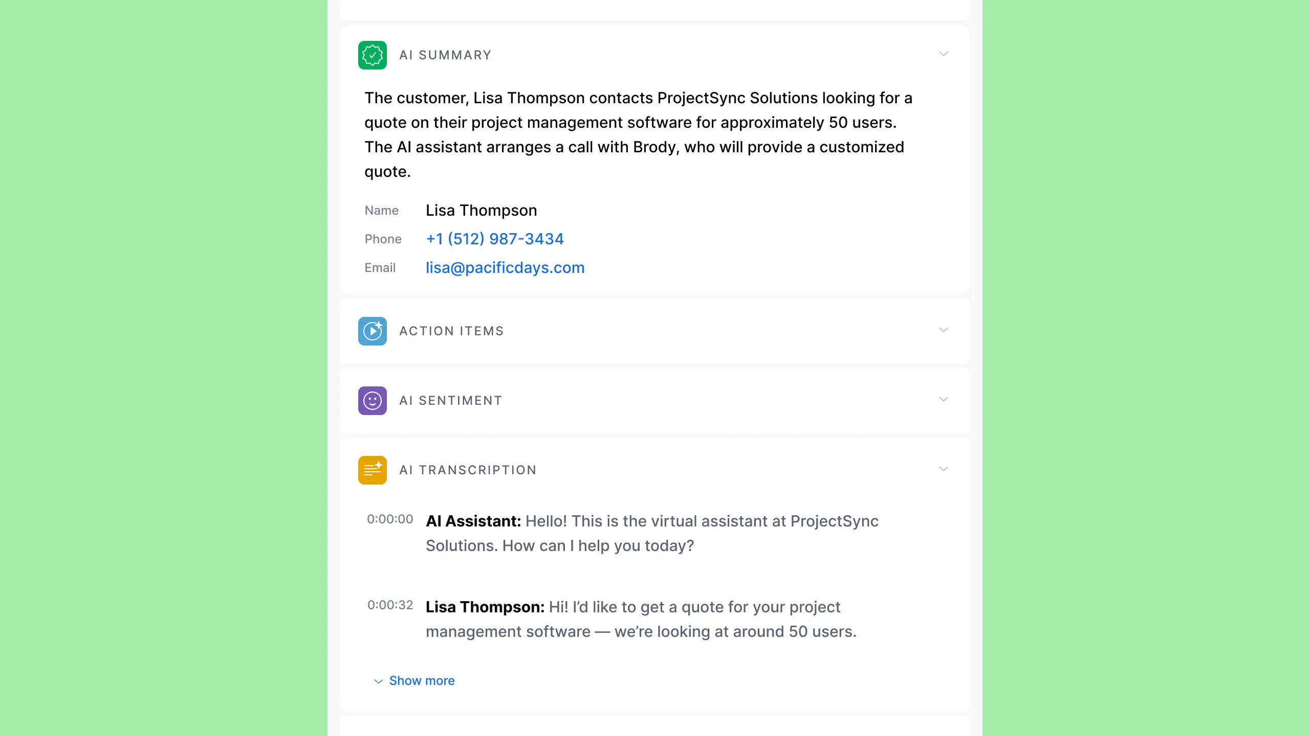ai-call-summary-tools-diallink