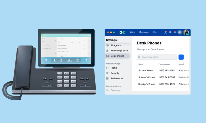 desk phone support 2x